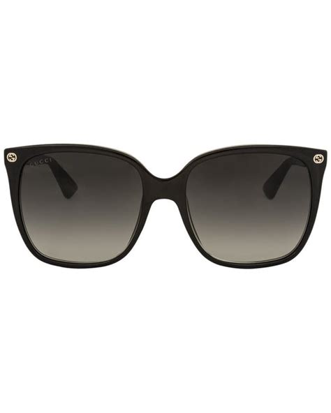 gucci women's gg0022s 57mm sunglasses